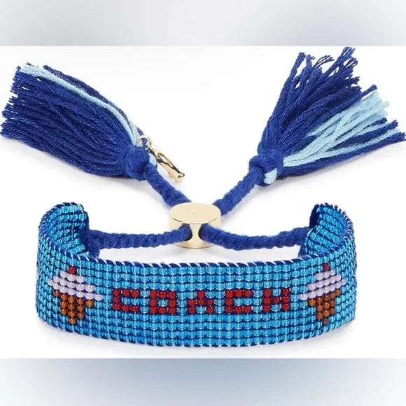 NWT | Coach | Blue ice cream beaded bracelet - Picture 2 of 11